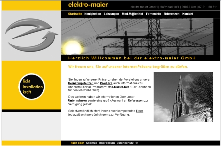 Elektroinstallationen Ulm, Elektro-Maier